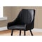 Monarch Specialties Dining Chair, Set Of 2, Side, Upholstered, Kitchen, Dining Room, Pu Leather Look, Metal, Black I 1187 - alternate 2